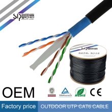 SIPU 2017 ventas calientes 4 Par 0.56 cobre desnudo utp cat6 internet ordenador lan cable exterior cat6